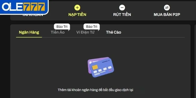 Nạp tiền OLE777 hướng dẫn chi tiết từ cho người chơi